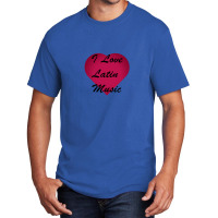 I Love Latin Music Stickers Basic T-shirt | Artistshot