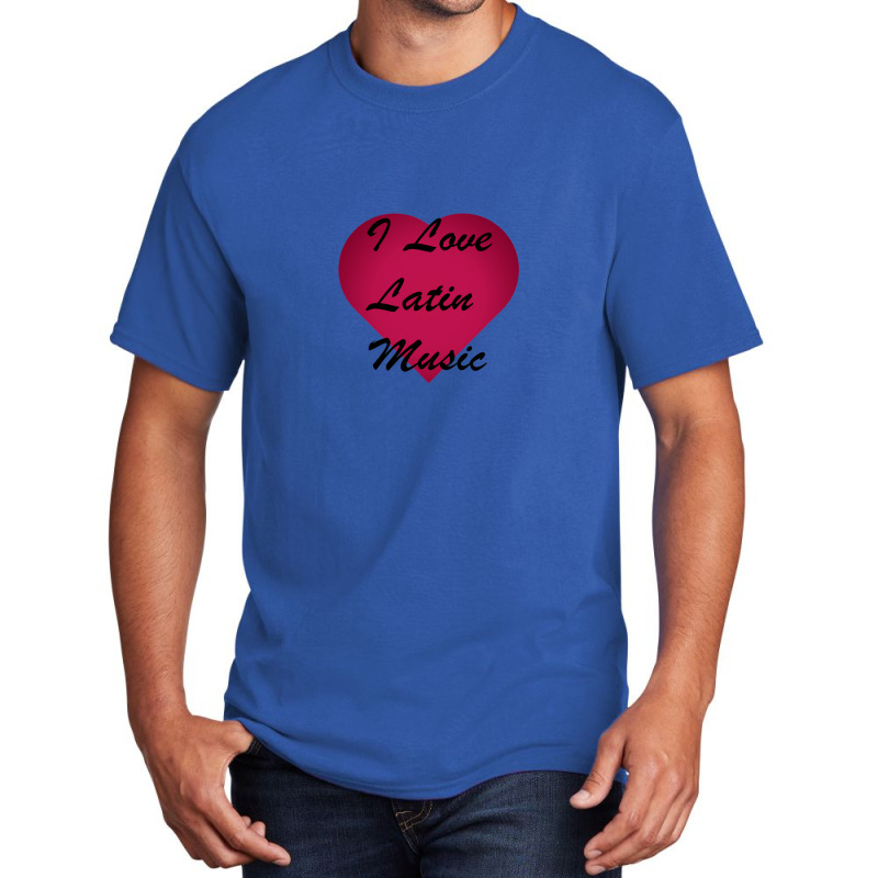 I Love Latin Music Stickers Basic T-shirt by CharlesZacharias | Artistshot