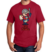 Eat Peace   Funny Peacemaker Basic T-shirt | Artistshot