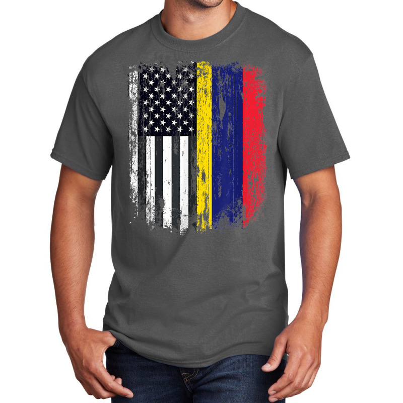 Duel Flag Design Mauritius And American Duel Citizen T Shirt Basic T-shirt by noelenedh2mar | Artistshot