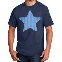 Knitted Blue Star Kids Pullover Humor Basic T-shirt | Artistshot