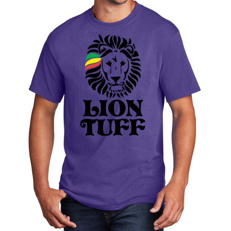 Lion Tuff Stk Blk Kids Pullover Blue Basic T-shirt by orriabijli6 | Artistshot