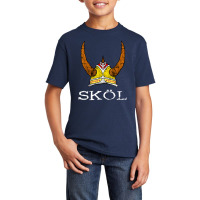 Hot Trend Skol Viking Helmet Nordic Horned Helmet Norse Mythology Basic Youth T-shirt | Artistshot