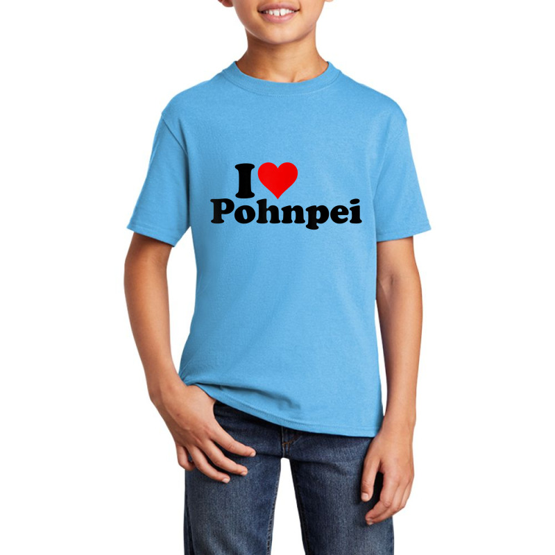 I Love Heart Pohnpei Micronesia T Shirt Basic Youth T-shirt by wafaha | Artistshot