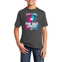 Mens Pink Or Blue The Dad Jokes Will Get You Basic Youth T-shirt | Artistshot