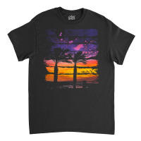 Palm Trees T  Shirt A Beautiful Painting That Shows The Atmosphere Of Classic T-shirt | Artistshot