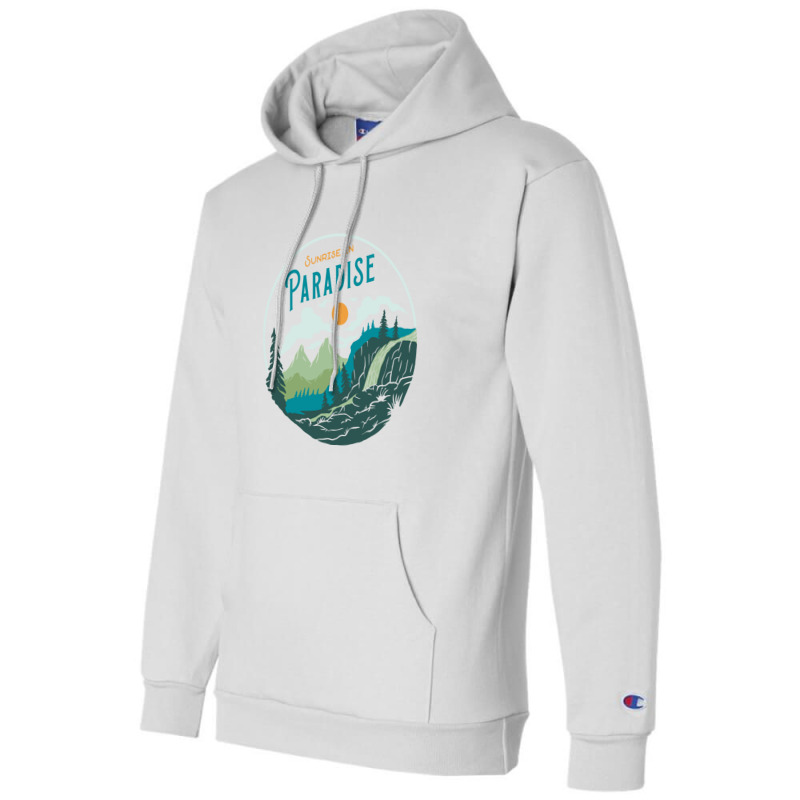 Sunrise In Paradise Champion Hoodie by Mangustudio | Artistshot