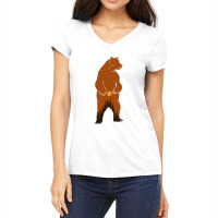 Wild Bear Forest Women's V-neck T-shirt | Artistshot