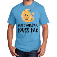 Bees Moon My Grandma Loves Me Basic T-shirt | Artistshot