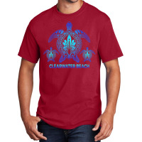 Vintage Clearwater Beach Florida Blue Sea Turtle Souvenirs T Shirt Basic T-shirt | Artistshot