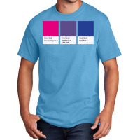 Lgbt Color Pantone Pallete Bisexual Community Design Classic Basic T-shirt | Artistshot