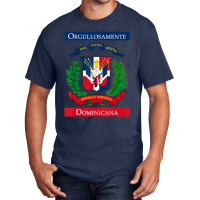 Trending Orgullosamente Dominicana Dominican Flag Basic T-shirt | Artistshot