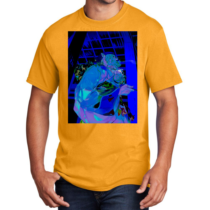 Neon Mononoke Basic T-shirt by shafaqrabohz | Artistshot