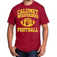 Calumet Wolverines Football Basic T-shirt | Artistshot