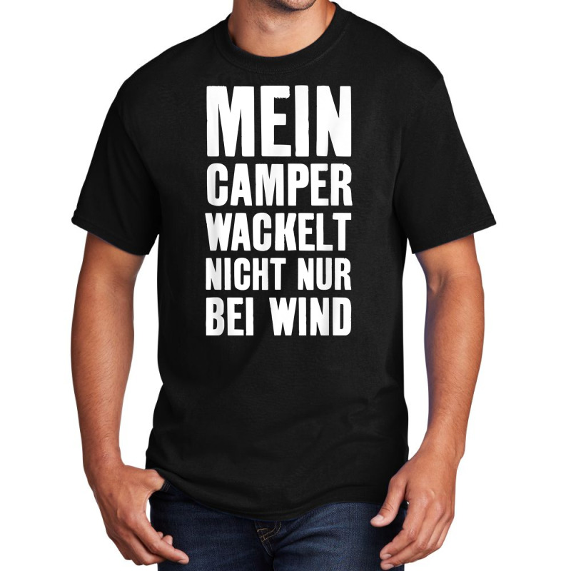 Bus Camper Van Wildcamp Camping T Shirt Basic T-shirt | Artistshot