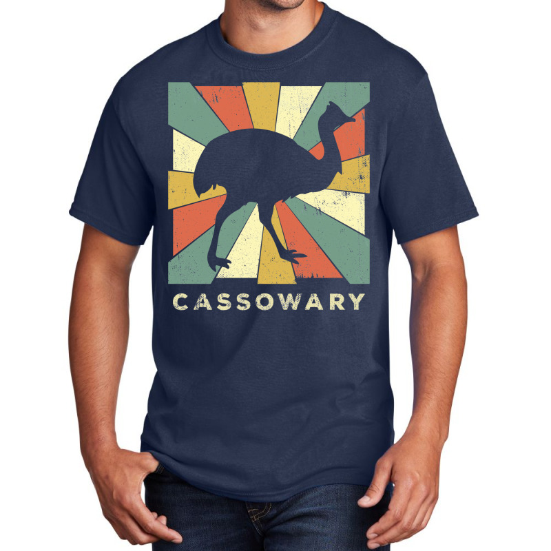 Classic Cassowary Lover Vintage Retro Animal Basic T-shirt by kampeljawdatq | Artistshot