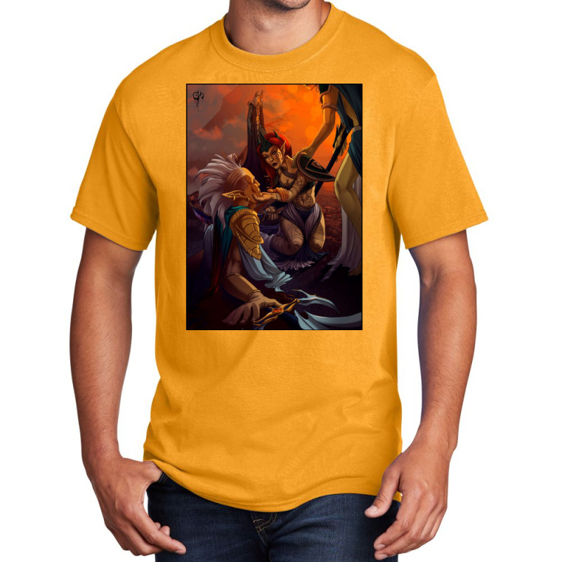 Elder Scrolls Morrowind Concept Artwork Friend Basic T-shirt | Artistshot