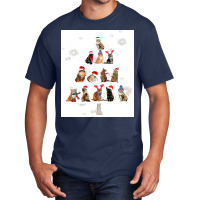 Cat Christmas Lovely Cats Christmas Tree Costume Basic T-shirt | Artistshot