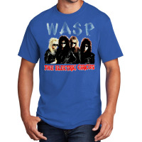 Wasp 1987 The Electric Circus Tour Concert Classic  Nostalgia Yellow Basic T-shirt | Artistshot