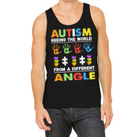 Autism Awareness Month T  Shirt Funny Autism Awareness Seeing The Worl Tank Top | Artistshot