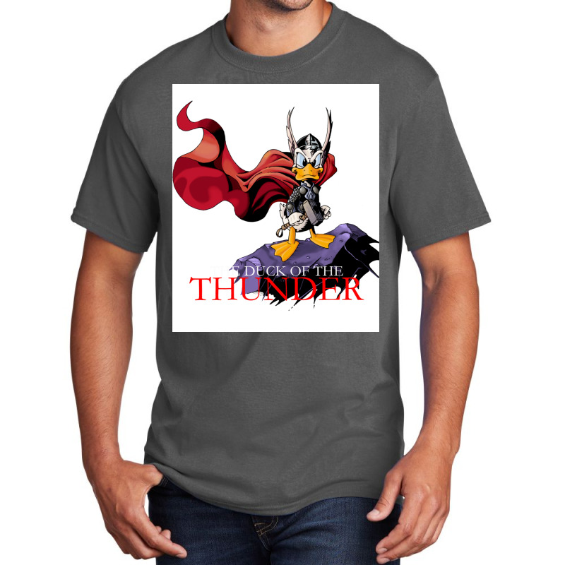 The Duck Of The Thunder Classic Poster Trending Basic T-shirt | Artistshot