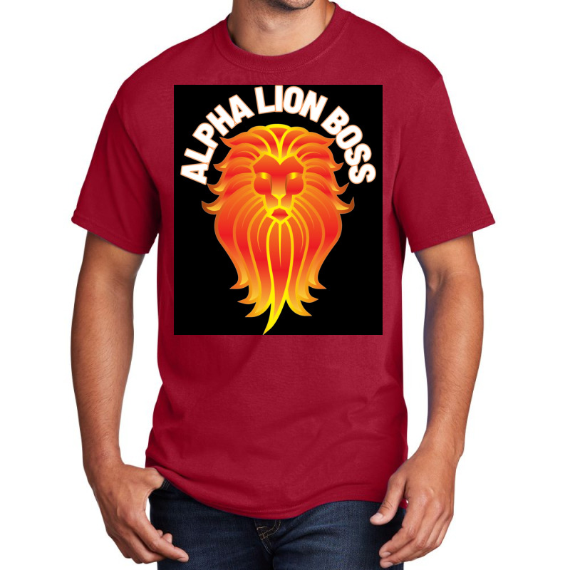 Alpha Lion Boss Classic Poster Music Basic T-shirt by persiefennink | Artistshot