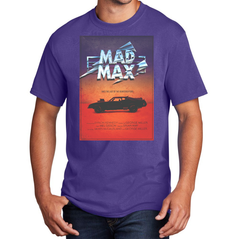 The Last Of The V8's   Vintage Custom Mad Max Poster Basic T-shirt | Artistshot