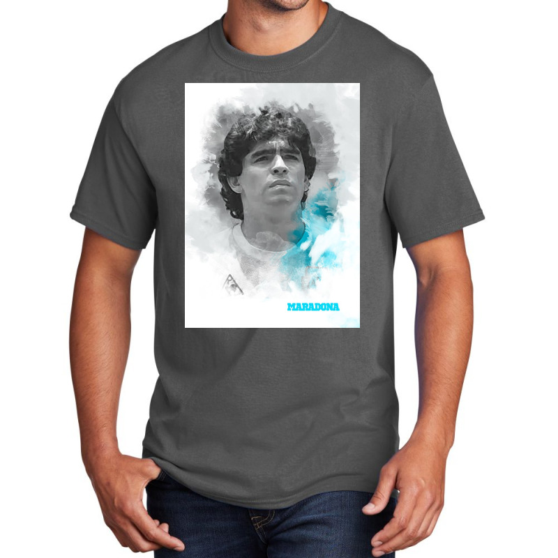 Maradona Painting Art Basic T-shirt | Artistshot