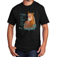 Limited Edition Christian Bible Verse Smiling Horse Basic T-shirt | Artistshot