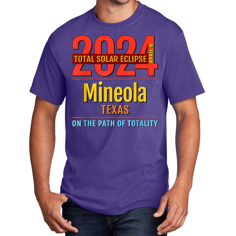 Mineola Texas Tx Total Solar Eclipse 2024  4  T Shirt Basic T-shirt by barrydygertkkx | Artistshot