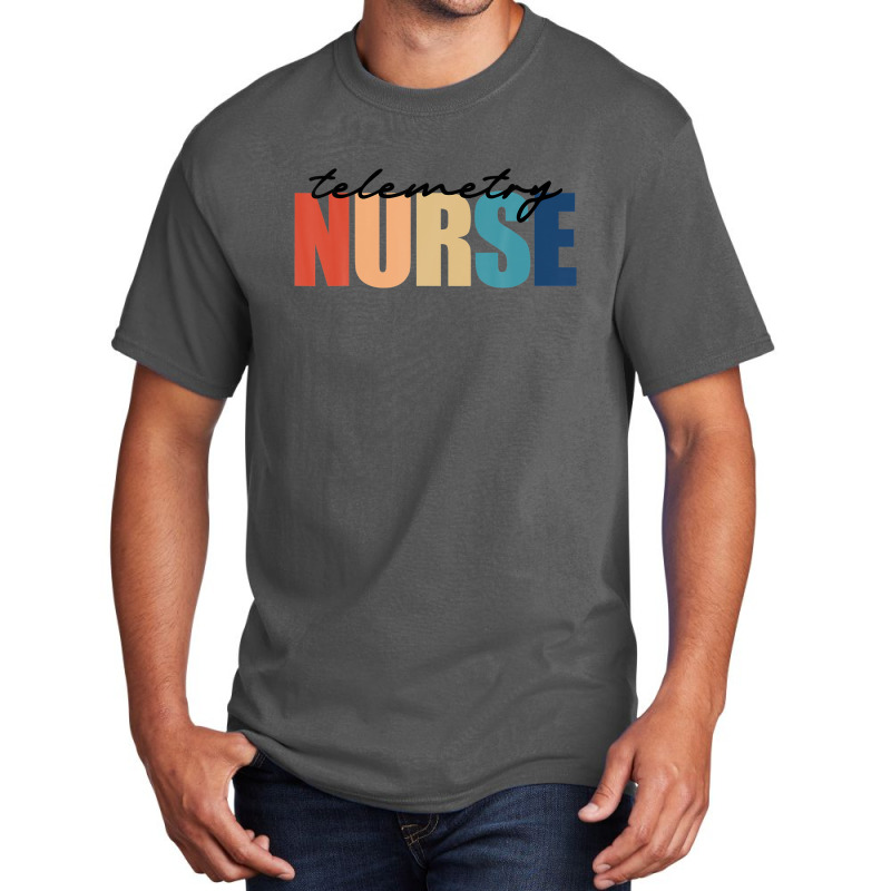 Telemetry Nurse Progressive Care Cardiac Nursing Basic T-shirt | Artistshot