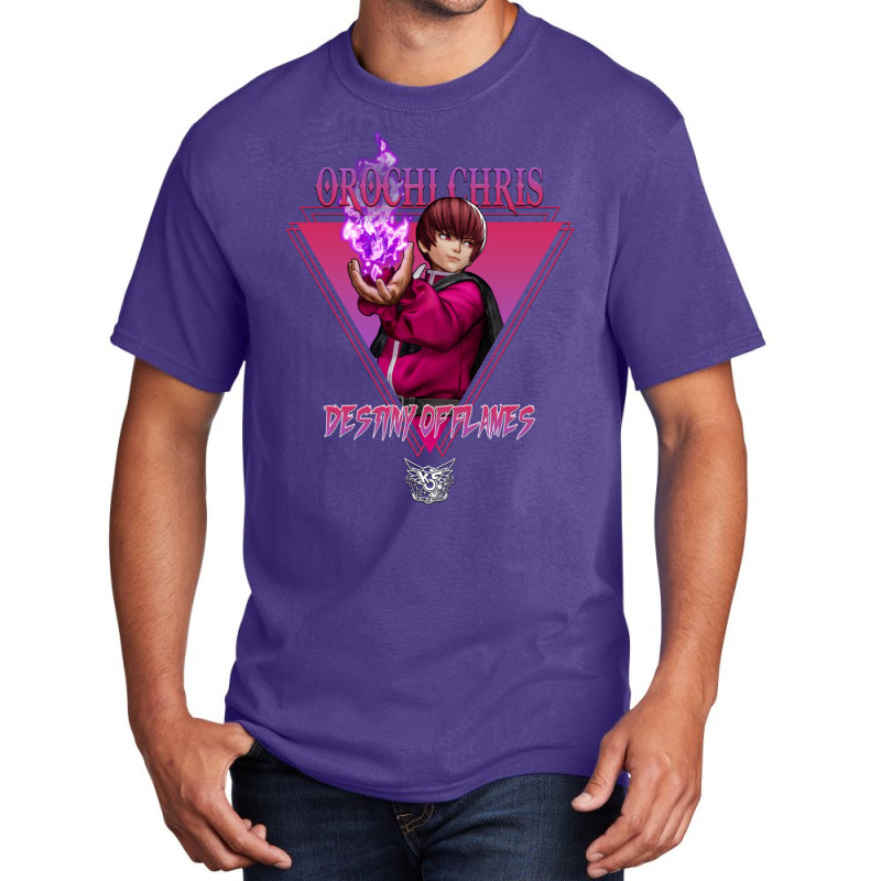 King Of Fighters Xv  Orochi Chris Destiny Of Flames 1 Basic T-shirt by SandraMarianela | Artistshot