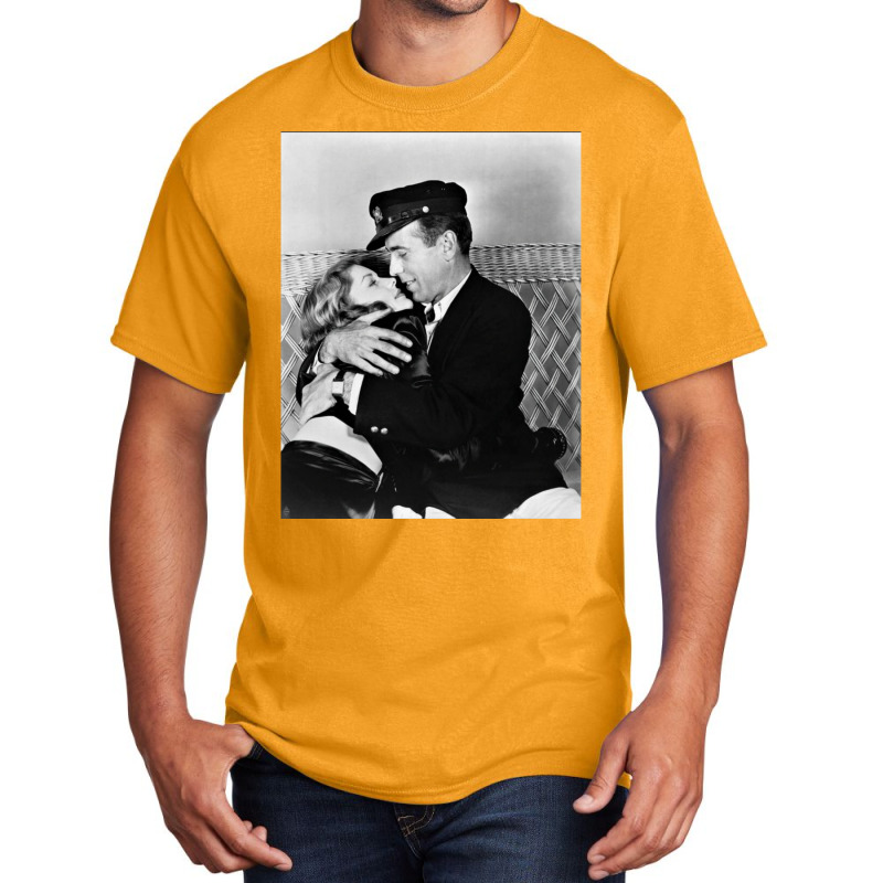 Humphrey Bogart And Lauren Bacall Basic T-shirt by ziyarmestin0 | Artistshot