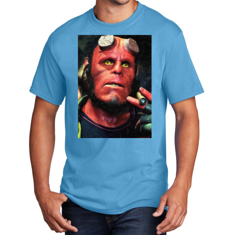 Hellboy Basic T-shirt by saefantoitq | Artistshot