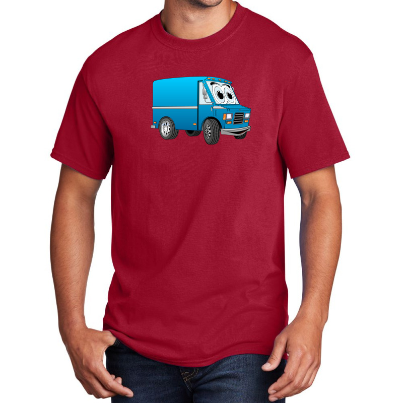 Blue Mini Van Cartoon Basic T-shirt by JenniferJones | Artistshot