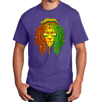 Reggae Music Lovers - Jamaican Lion Mens Womens Boys Kids Basic T-shirt | Artistshot