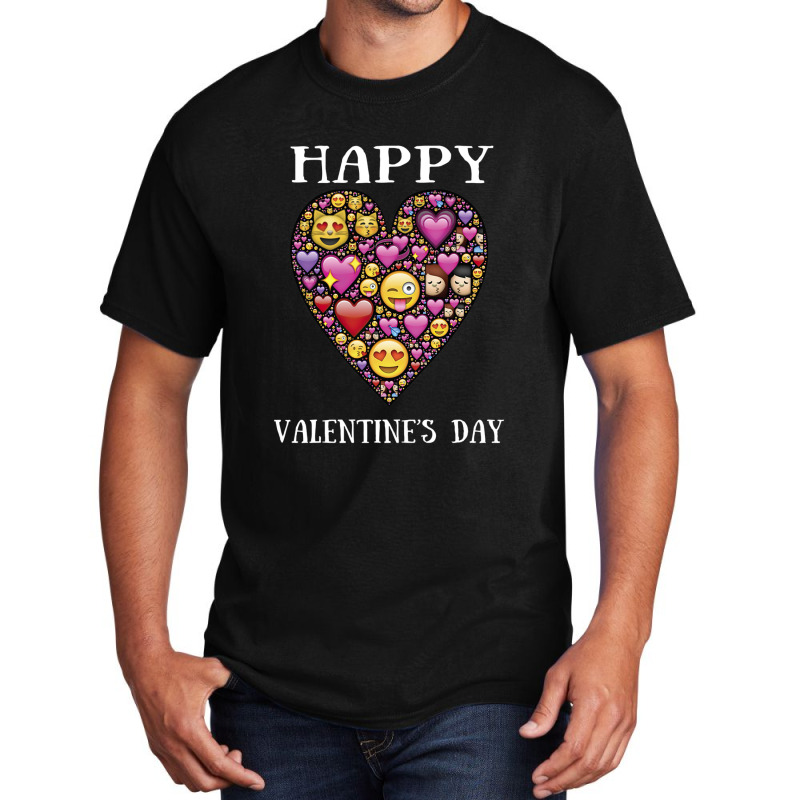 Love Emoticon   Valentine's Day Basic T-shirt | Artistshot