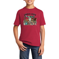 Western Country Cowgirl Simmer Down Cowboy Rodeo Horse Girl Basic Youth T-shirt | Artistshot