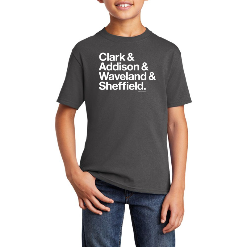 Clark & Addison & Waveland & Sheffield Chicago Basic Youth T-shirt by LindsayAnnSkog | Artistshot