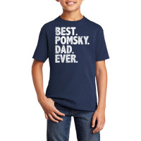 Hot Trend Best Pomsky Dad Ever Dog Owner Daddy Father's Day Basic Youth T-shirt | Artistshot