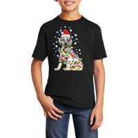 Dalmatian Dog Funny Cute Christmas Lights Puppy Lover T Shirt Basic Youth T-shirt | Artistshot