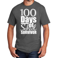 Limited Edition 100th Day Of School 100 Days Survivor Kids Teacher Basic T-shirt | Artistshot