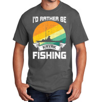 Trending I'd Rather Be Kayak Fishing Fly Fishing Basic T-shirt | Artistshot