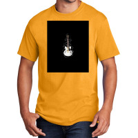 Alpine White Semihollow Electric Guitar Flowering Vines Basic T-shirt | Artistshot