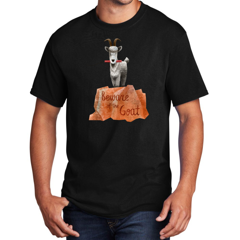 Big Thunder Mountain Railroad Train  Beware Of The Goat   Dynamite Is  Basic T-shirt | Artistshot