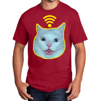 Cat Meme  Free Wifi Basic T-shirt | Artistshot