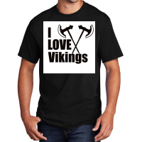 I Love Vikingx27s Shirt Viking  Aesthetic Music Basic T-shirt | Artistshot