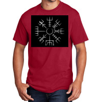 Vegvisir Viking Compass Art Icelandic Staves  Hippie Travel Basic T-shirt | Artistshot