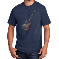 Guitar Typology No Background Basic T-shirt | Artistshot