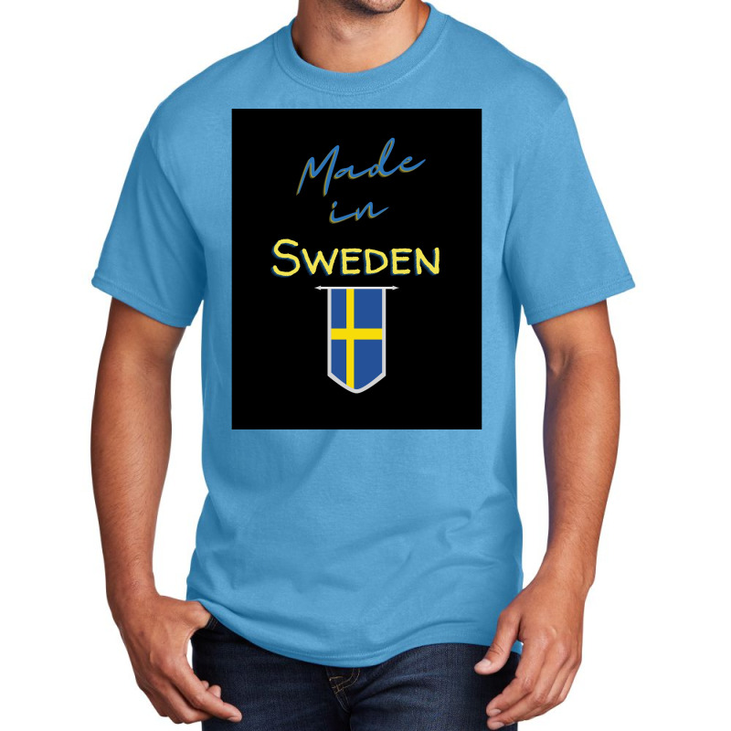 Swedish Flag Stockholm Viking Gift Funny Sweden  Vintage Retro Basic T-shirt | Artistshot